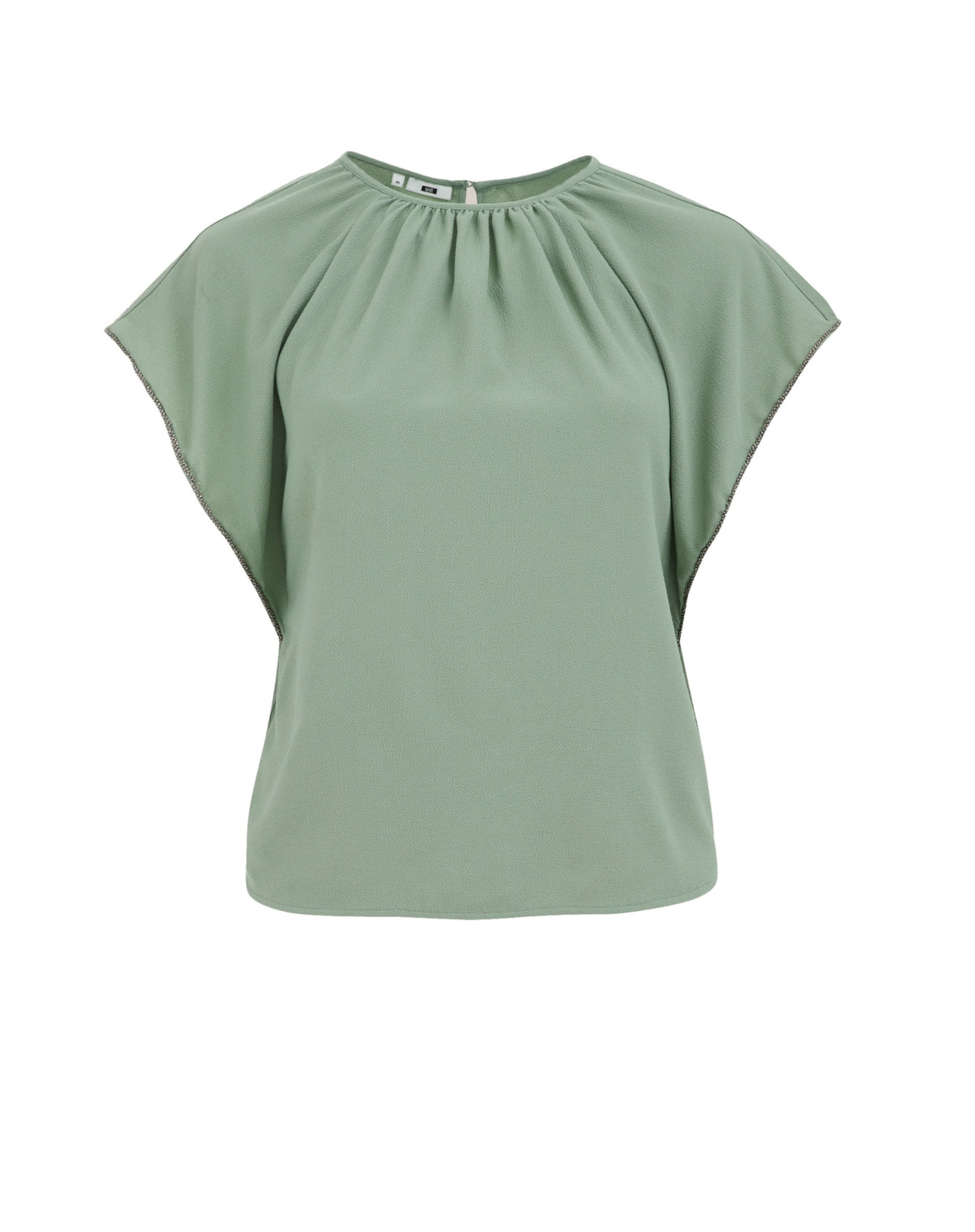 WE Fashion Blouse in Green: front