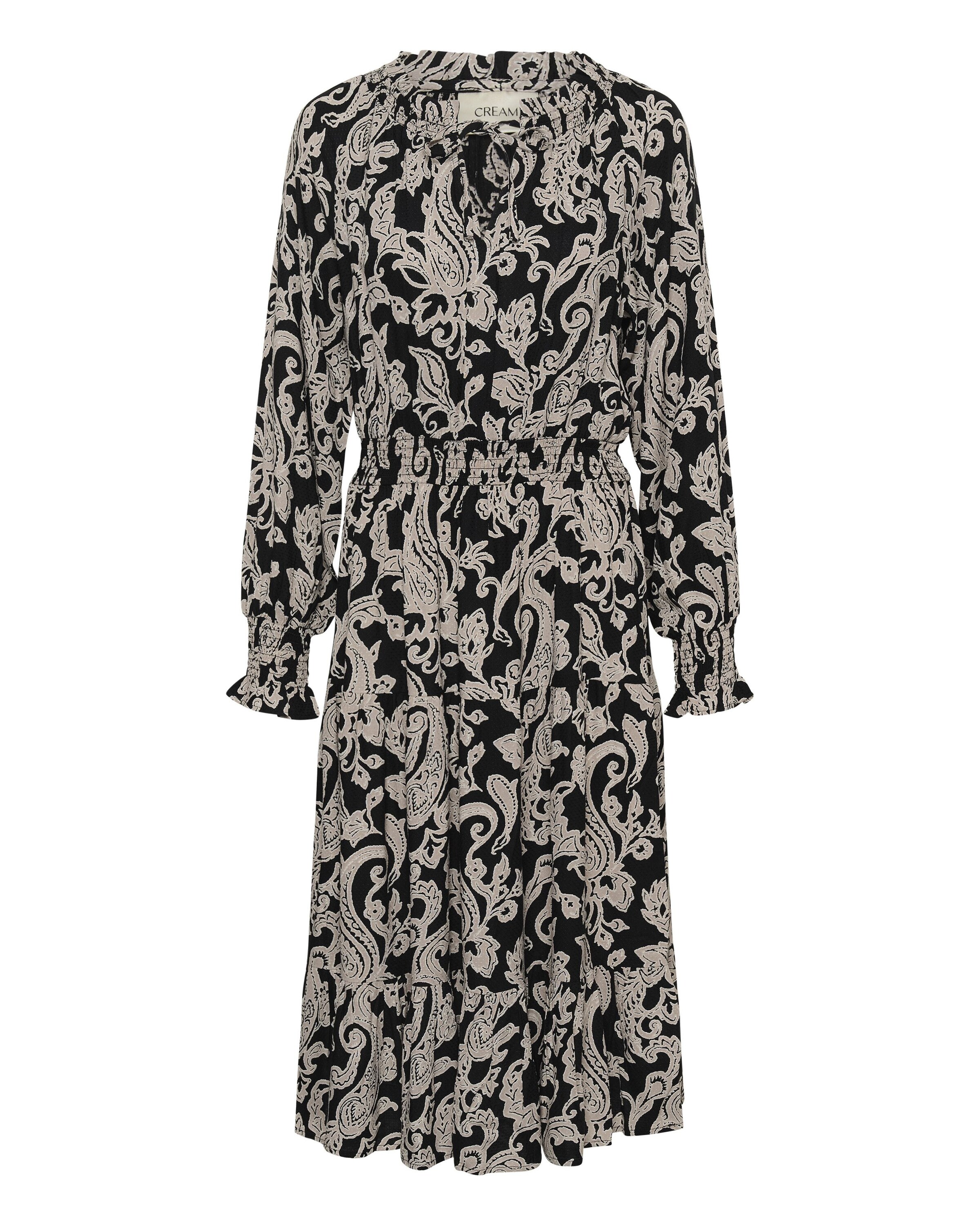 Robe Cream en noir : devant
