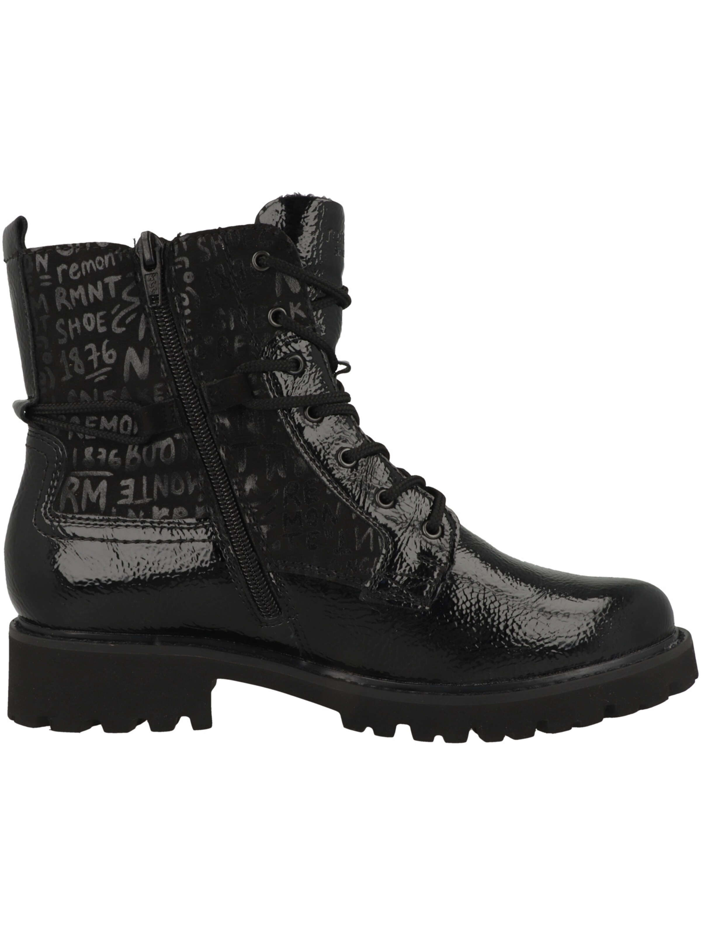 Bottines à lacets 'D8659' REMONTE en noir