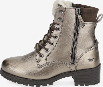 Bottines à lacets MUSTANG en or