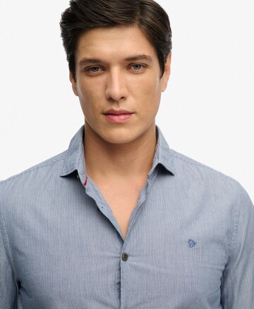 Superdry & Co Slim fit Overhemd in Blauw