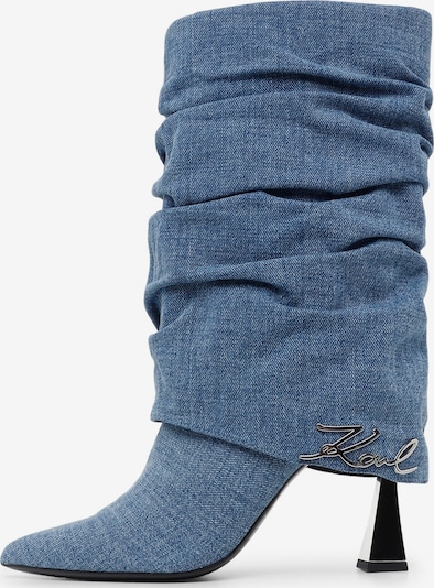 Karl Lagerfeld Stiefelette 'DEBUTANTE' in 35 in blue denim, Produktansicht