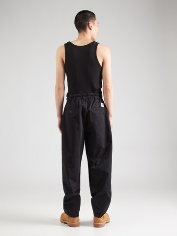 Carhartt WIP Loosefit Bandplooibroek 'Marv' in Zwart