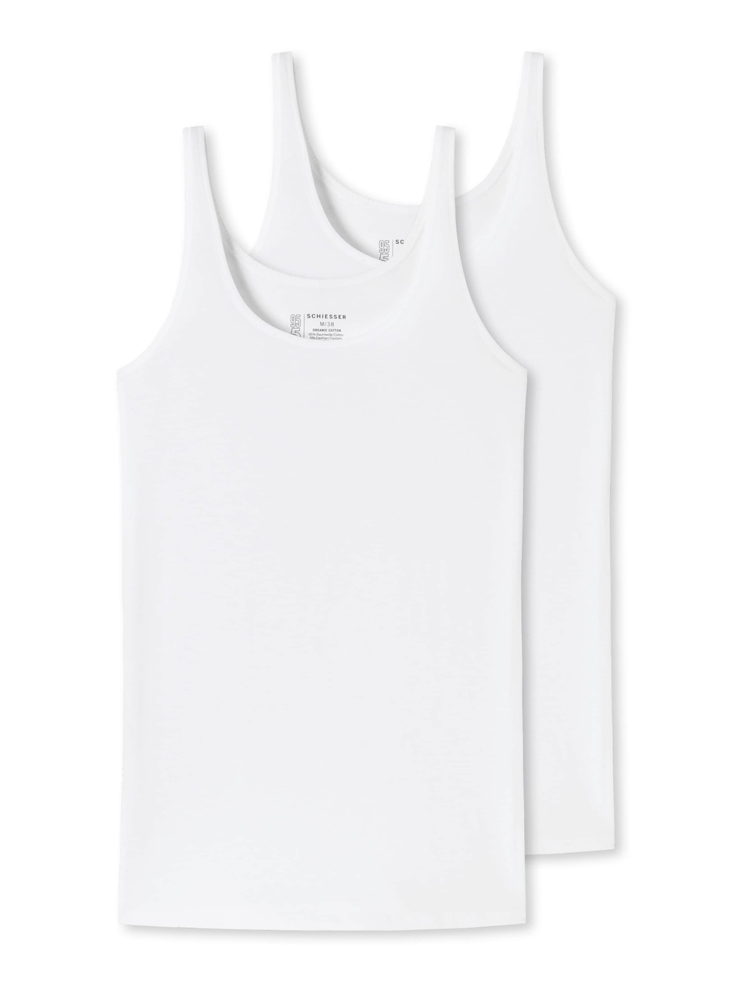Haut ' 95/5 ' SCHIESSER en blanc : devant