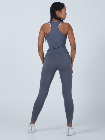 SPORTKIND Sporttop 'Tanktop V-Neck'‌ in Grau