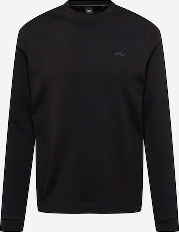 BOSS Green - Sweatshirt 'Salbo' em preto: frente