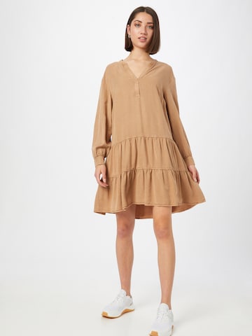 COMMA Shirt Dress in Brown