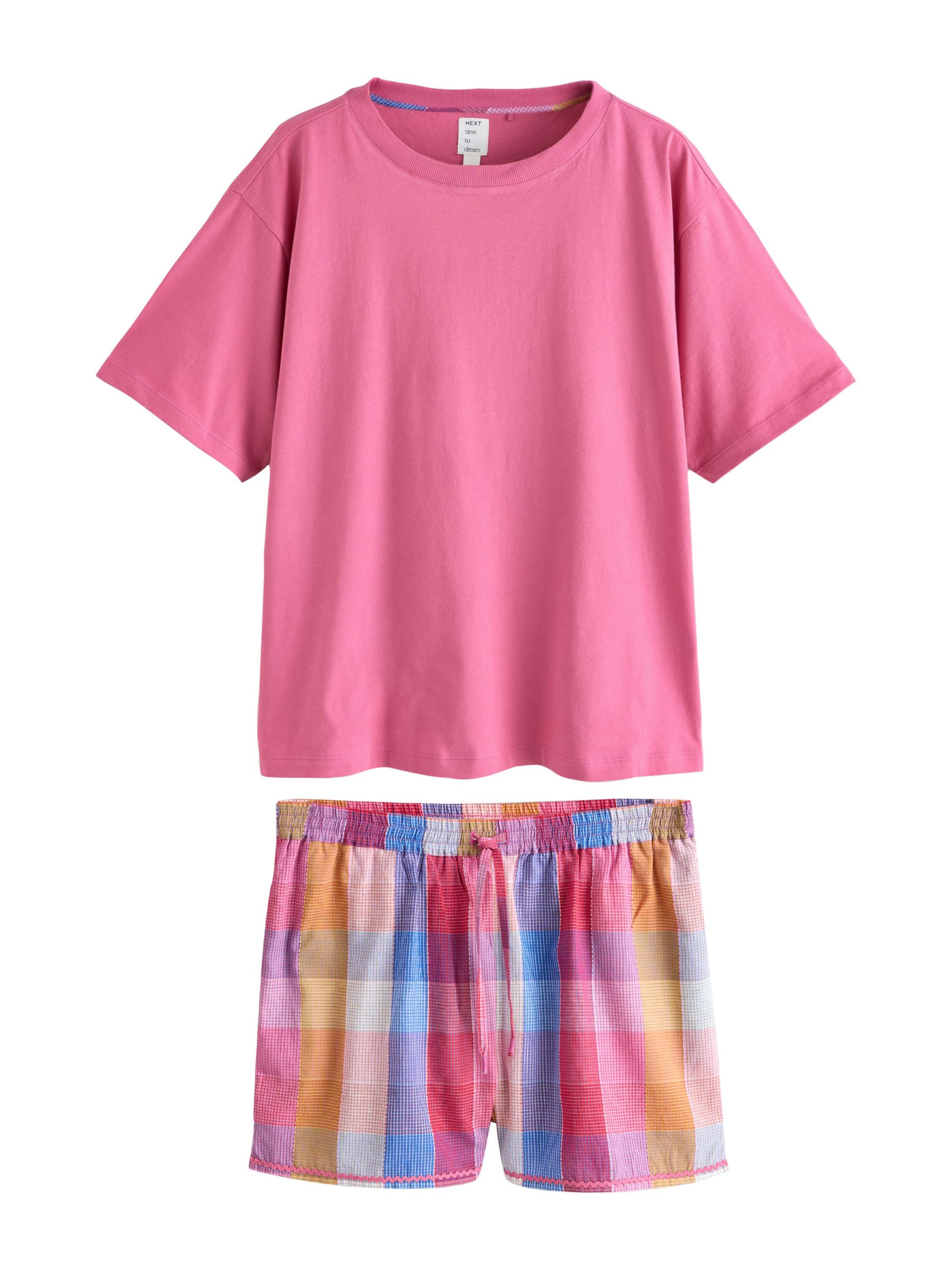 Next Kort pyjamas i rosa: framsida