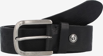 b.belt Handmade in Germany Belt 'Travis' in Black: front