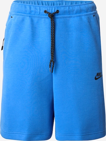 Nike Sportswear Spodnie 'TECH FLC' w kolorze niebieski: przód