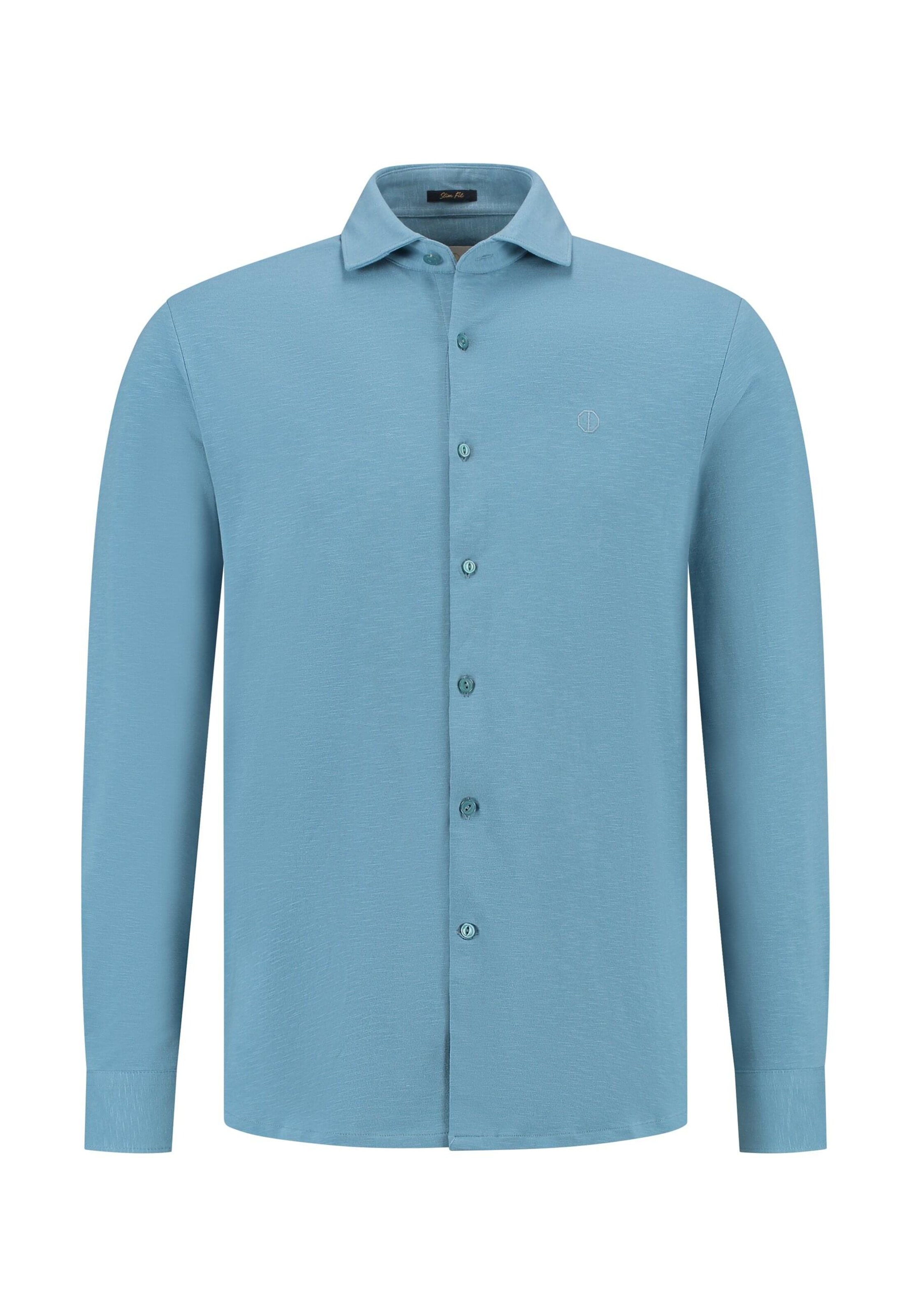 Dstrezzed Regular Fit Hemd 'The Bo' in Blau: Vorderseite