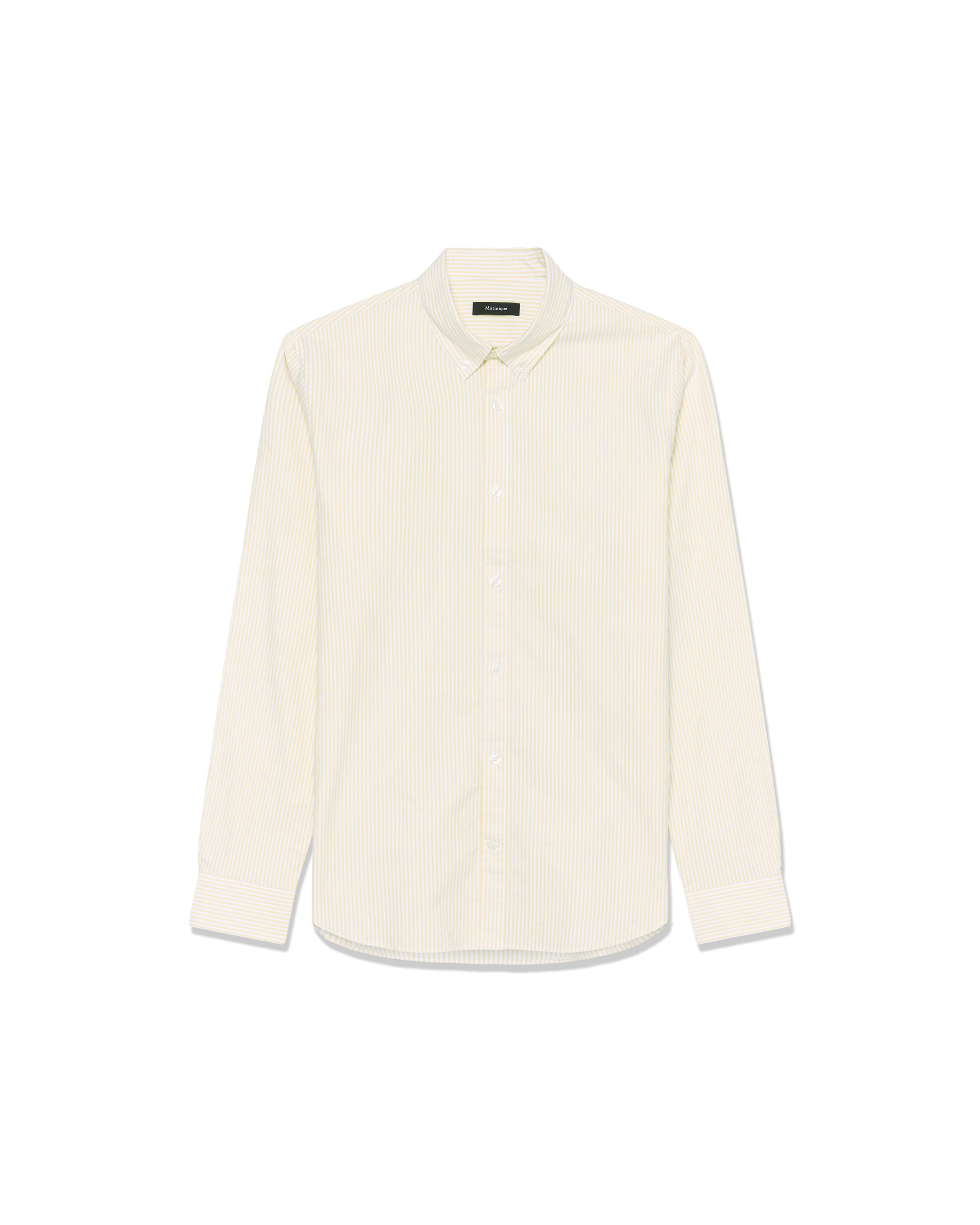 Matinique Regular fit Button Up Shirt in Yellow