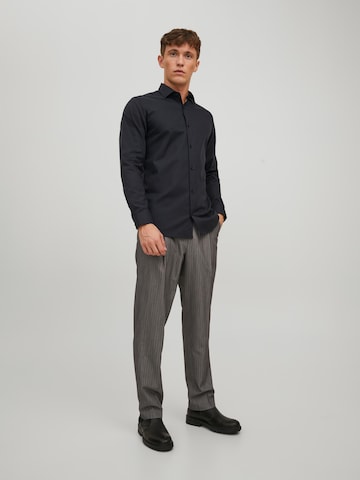 JACK & JONES Slim fit Business Shirt 'Parker' in Black