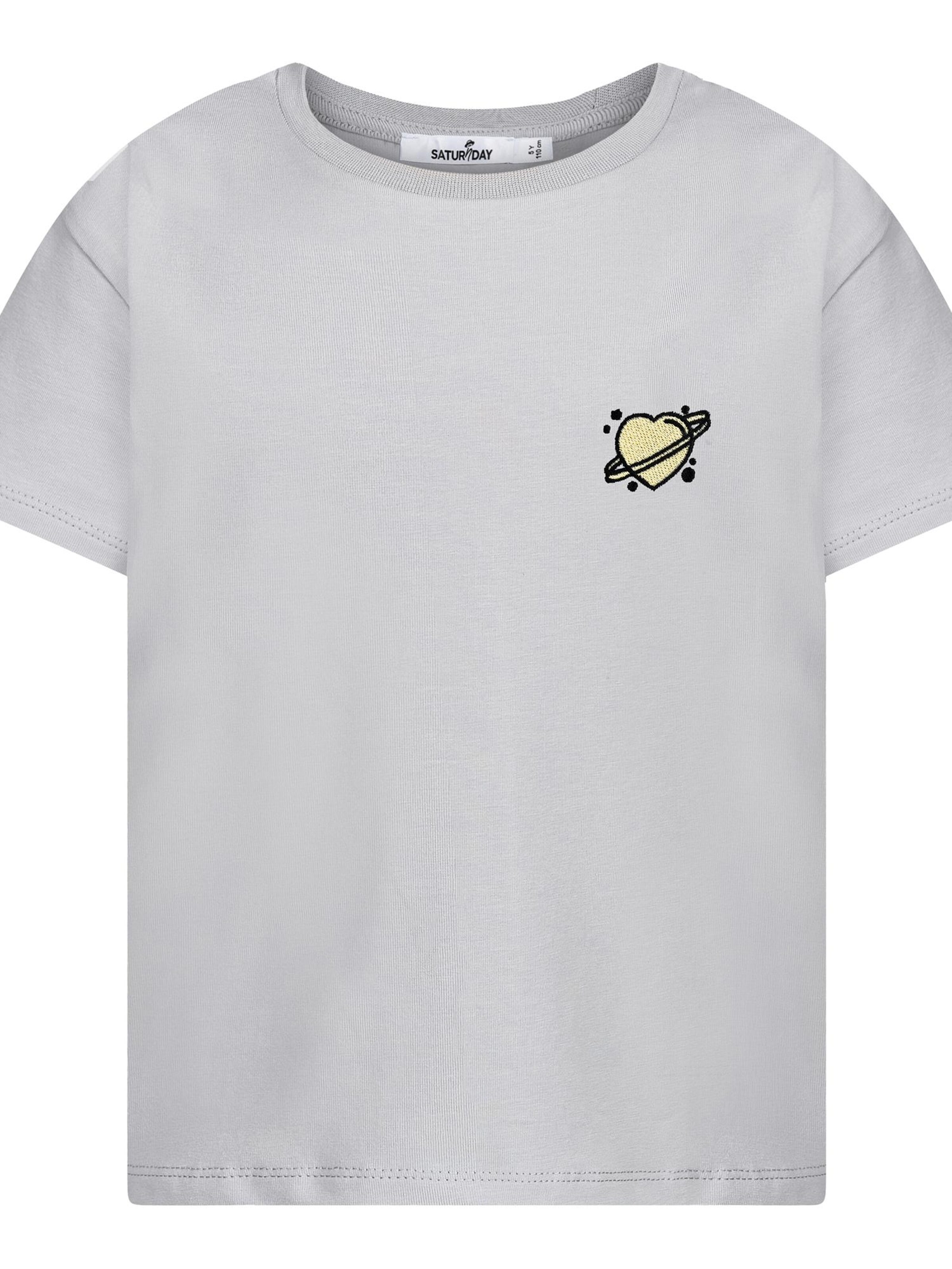 SATURNDAY Shirt 'Herz'‌‌‌‌‌‌‌‌‌‌ in Grau