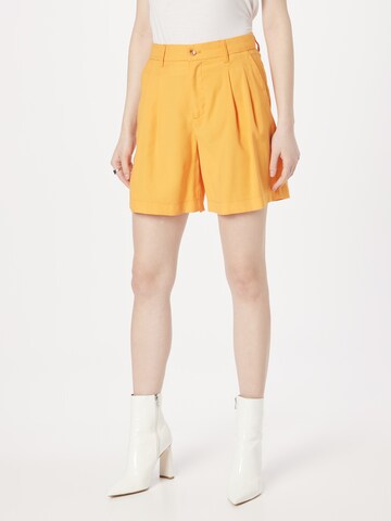 ONLY Loose fit Pleat-front trousers 'LAURA-ARIS' in Orange: front