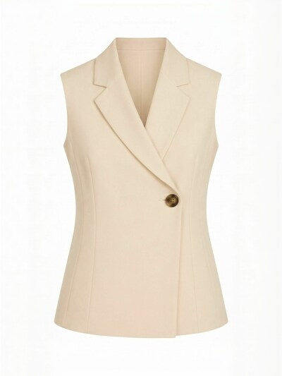 Opal Studio Vest ' Sassi ' i M-L i creme, Produktvisning
