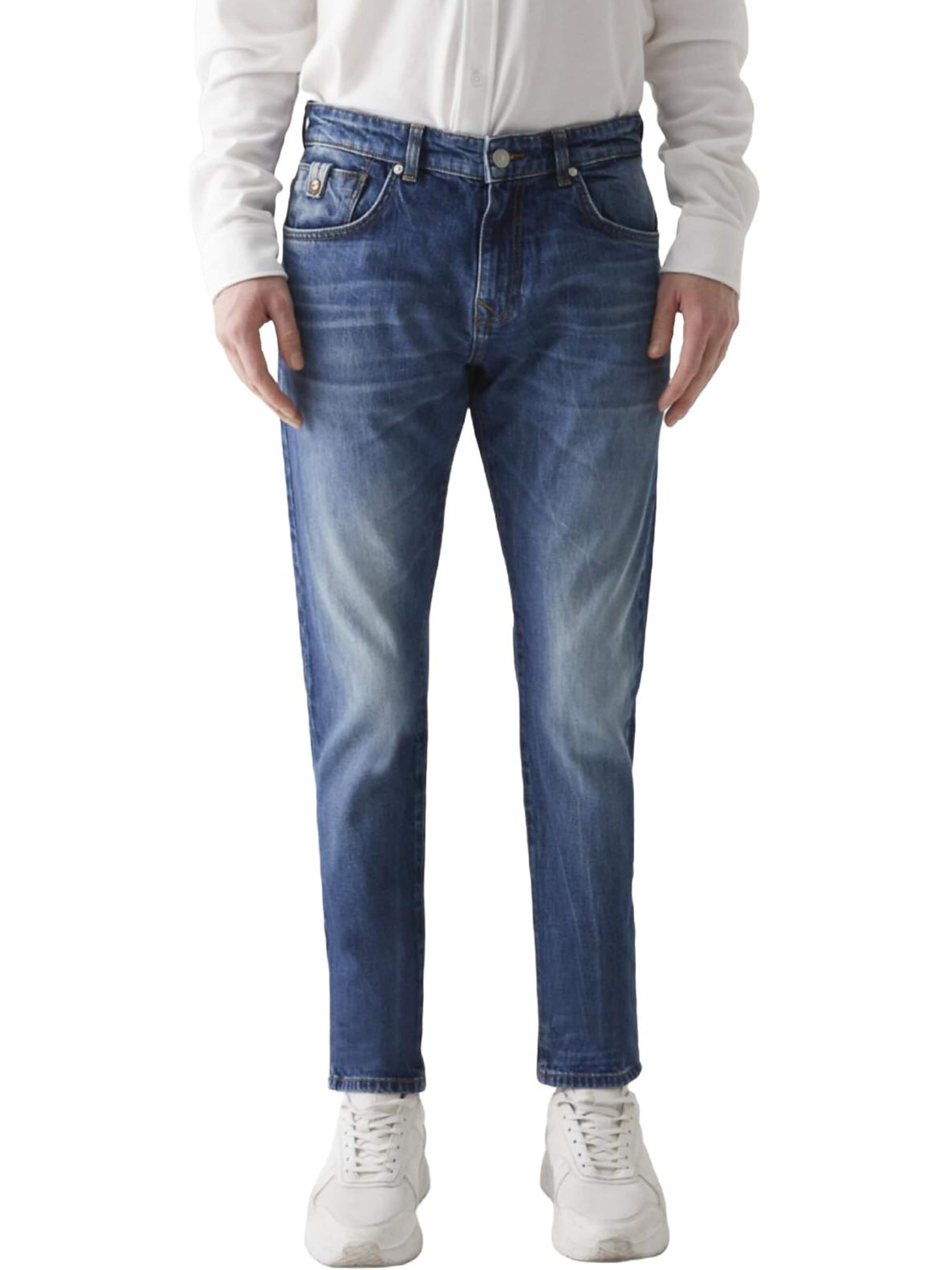 Slimfit Jeans 'LTB Jeans Herren Joshua Skinny Leg Low Waist Jeanshose' di LTB Jeans in blu: frontale