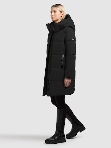 khujo Wintermantel 'Haya3' in Zwart