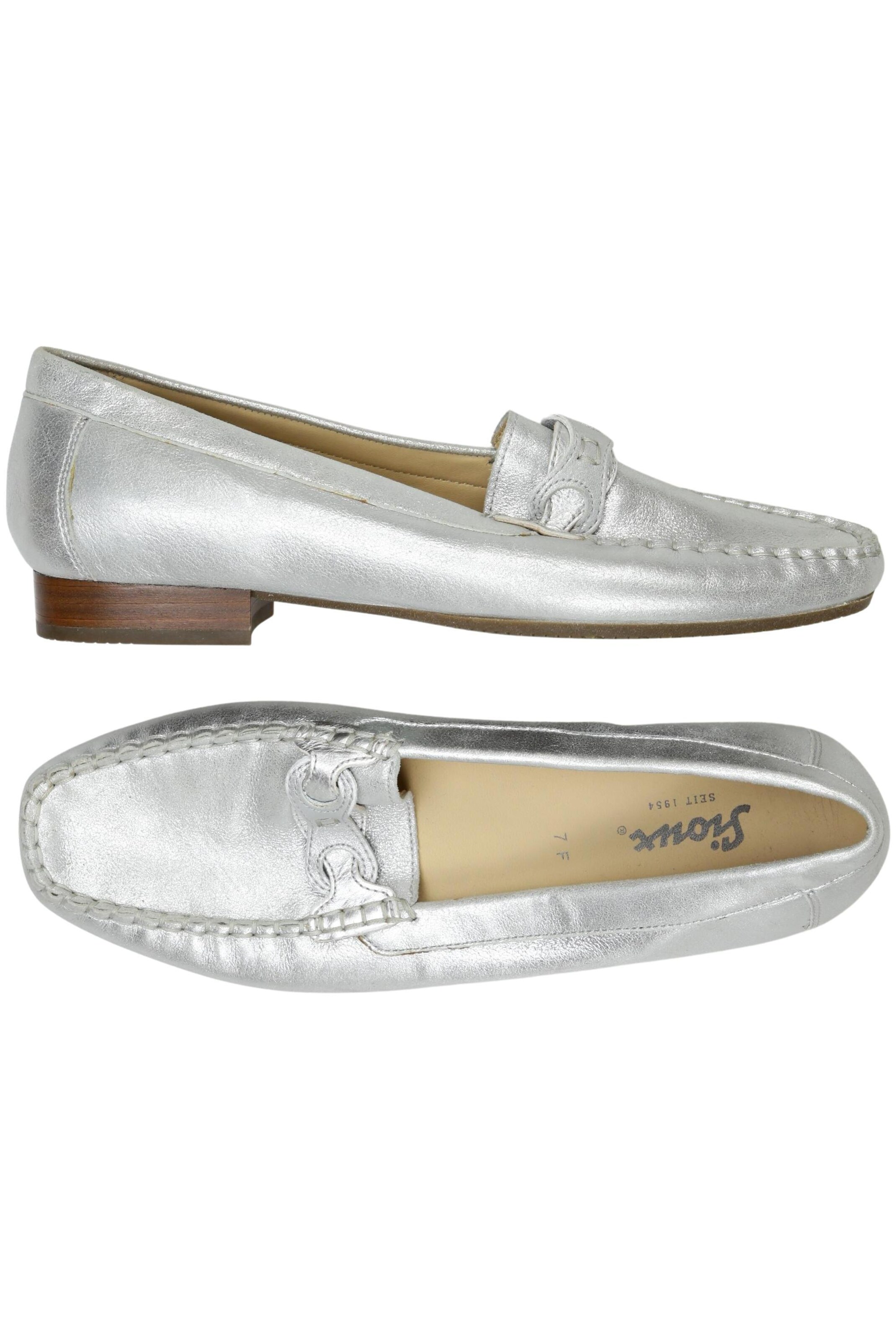 SIOUX Flats & Loafers in 40,5 in Silver: front