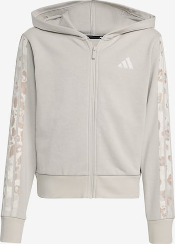 Veste de survêtement ADIDAS SPORTSWEAR en gris : devant