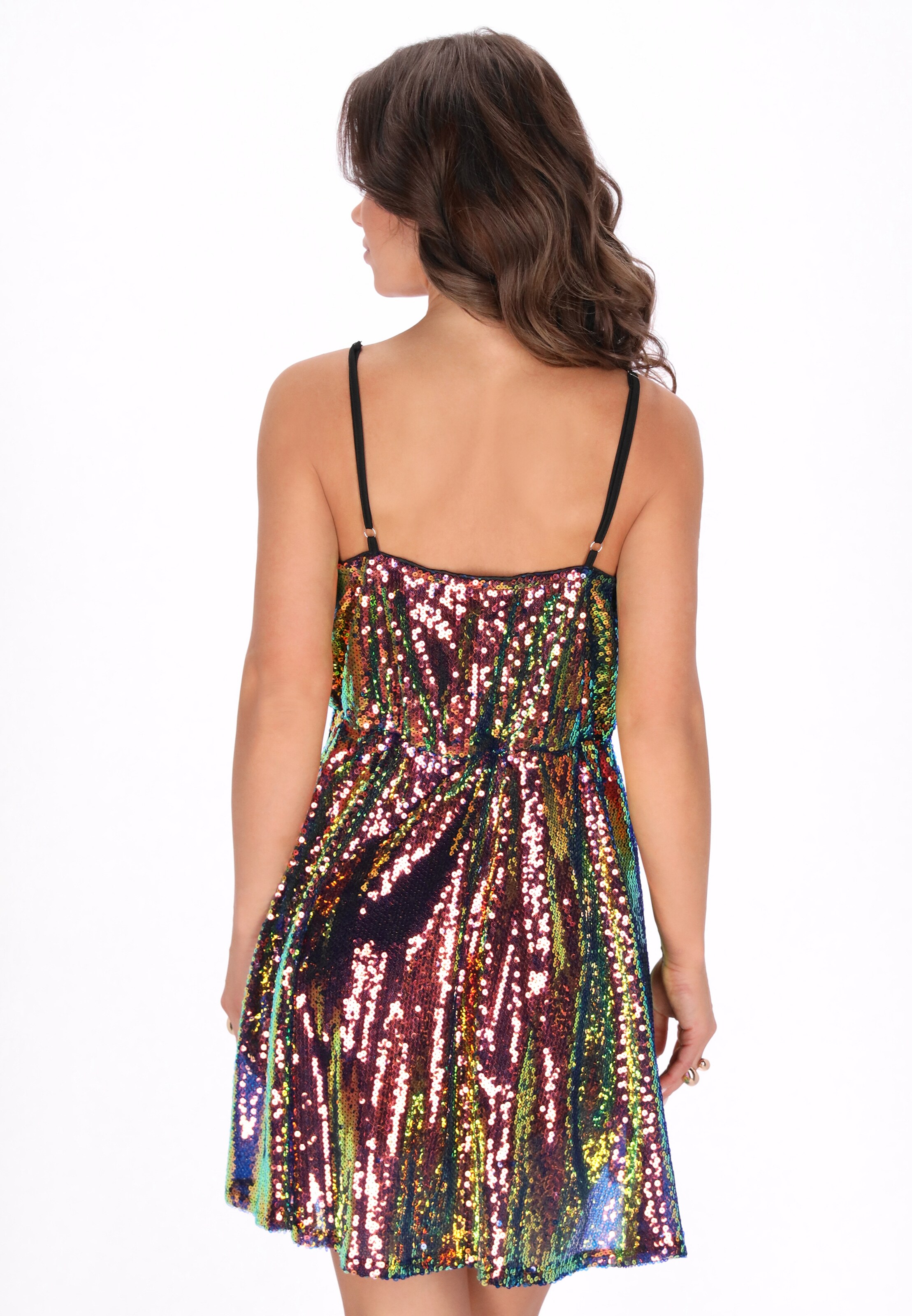 Robe faina en mélange de couleurs