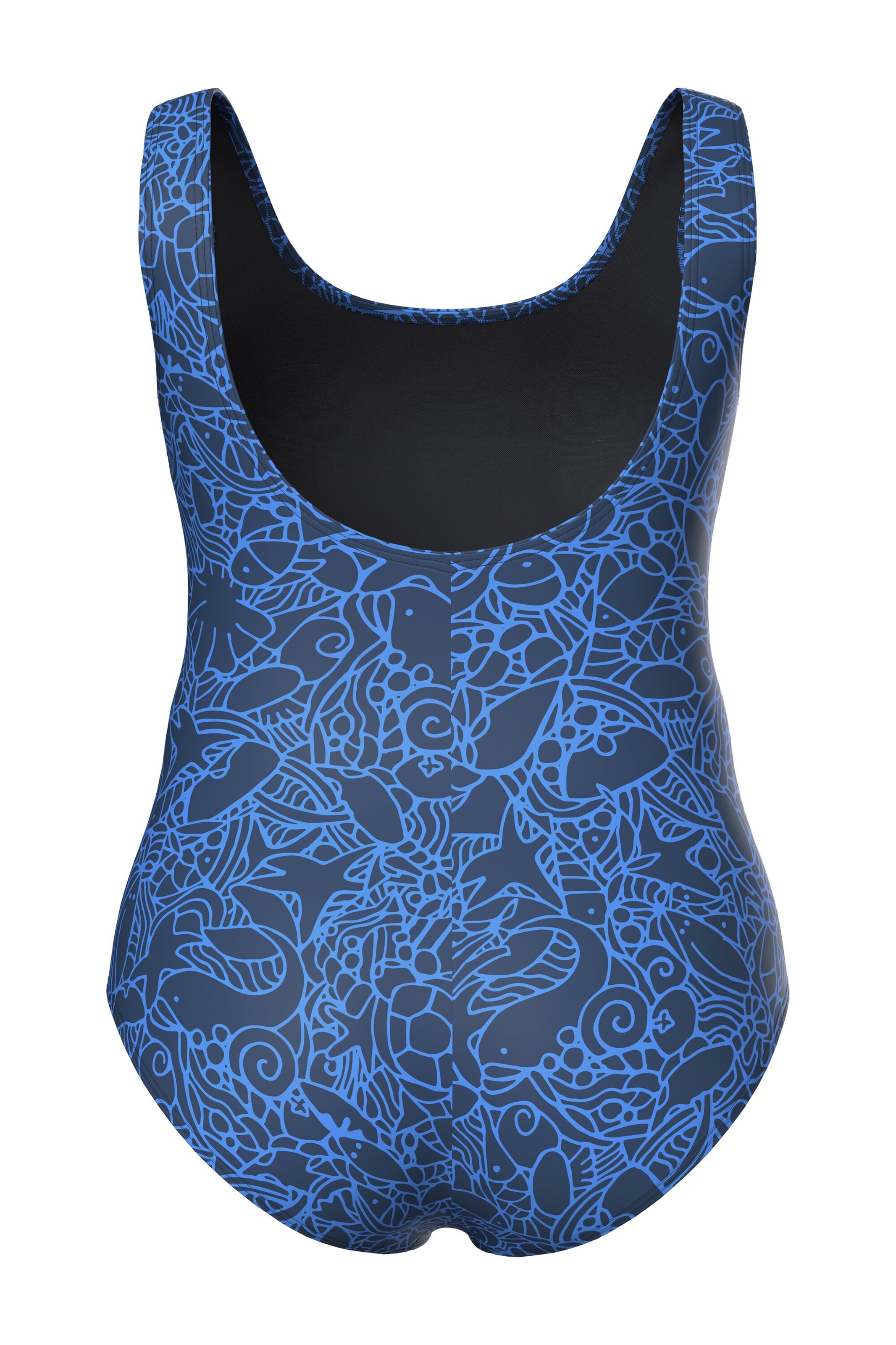 Ulla Popken Swimsuit in Blue