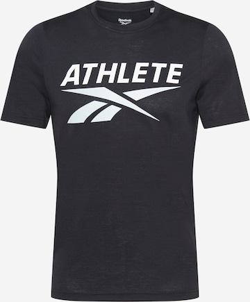 Reebok Loosefit Shirt in Zwart: voorkant