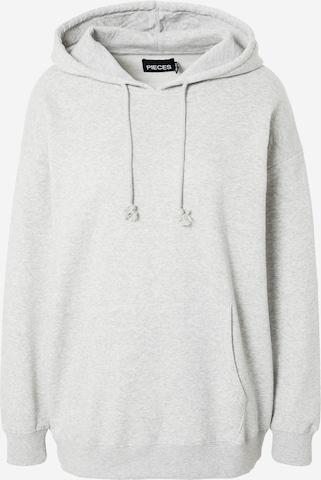 PIECES Sweatshirt 'Chilli' in Grey: front