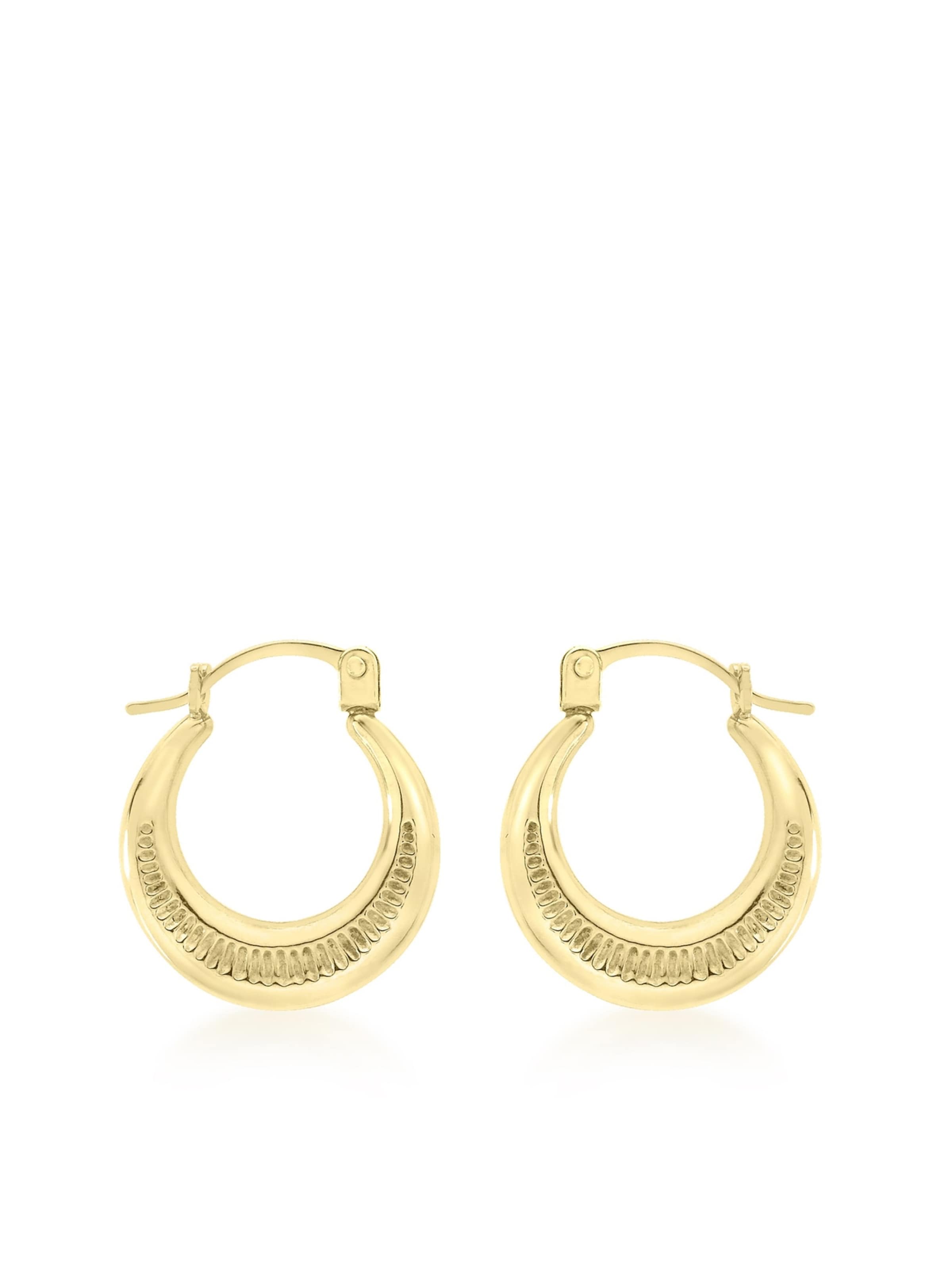 Lucardi Oorbellen 'Klassisch' in Goud: voorkant