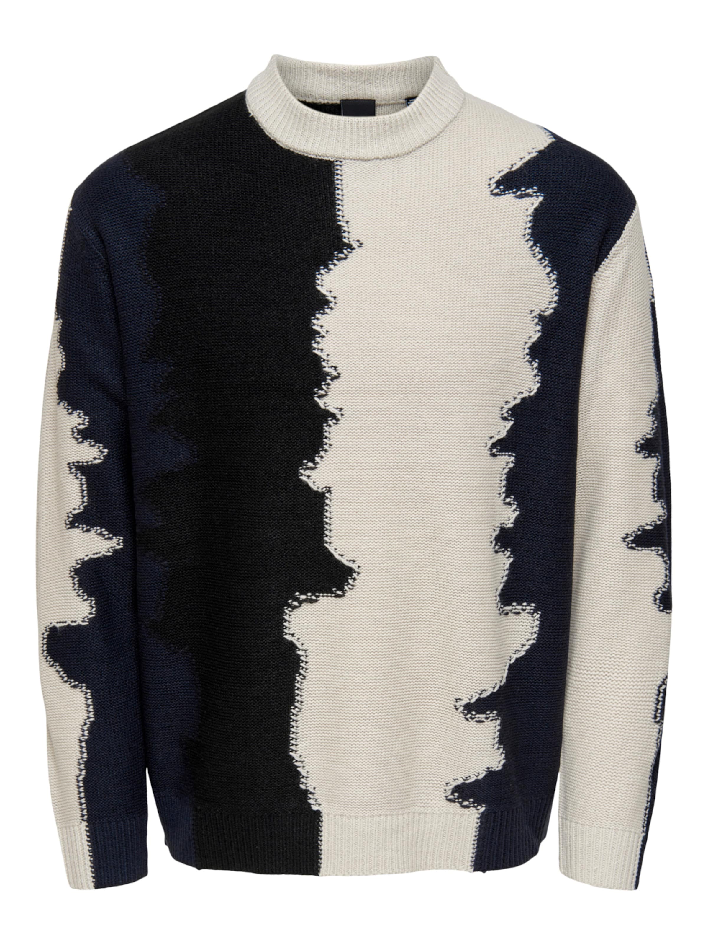 Only & Sons Sveter 'EMIR' - Sivá: predná strana