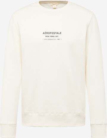 Sweat-shirt AÉROPOSTALE en beige : devant