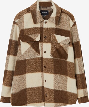 Pull&Bear Regular fit Between-Season Jacket in Brown: front
