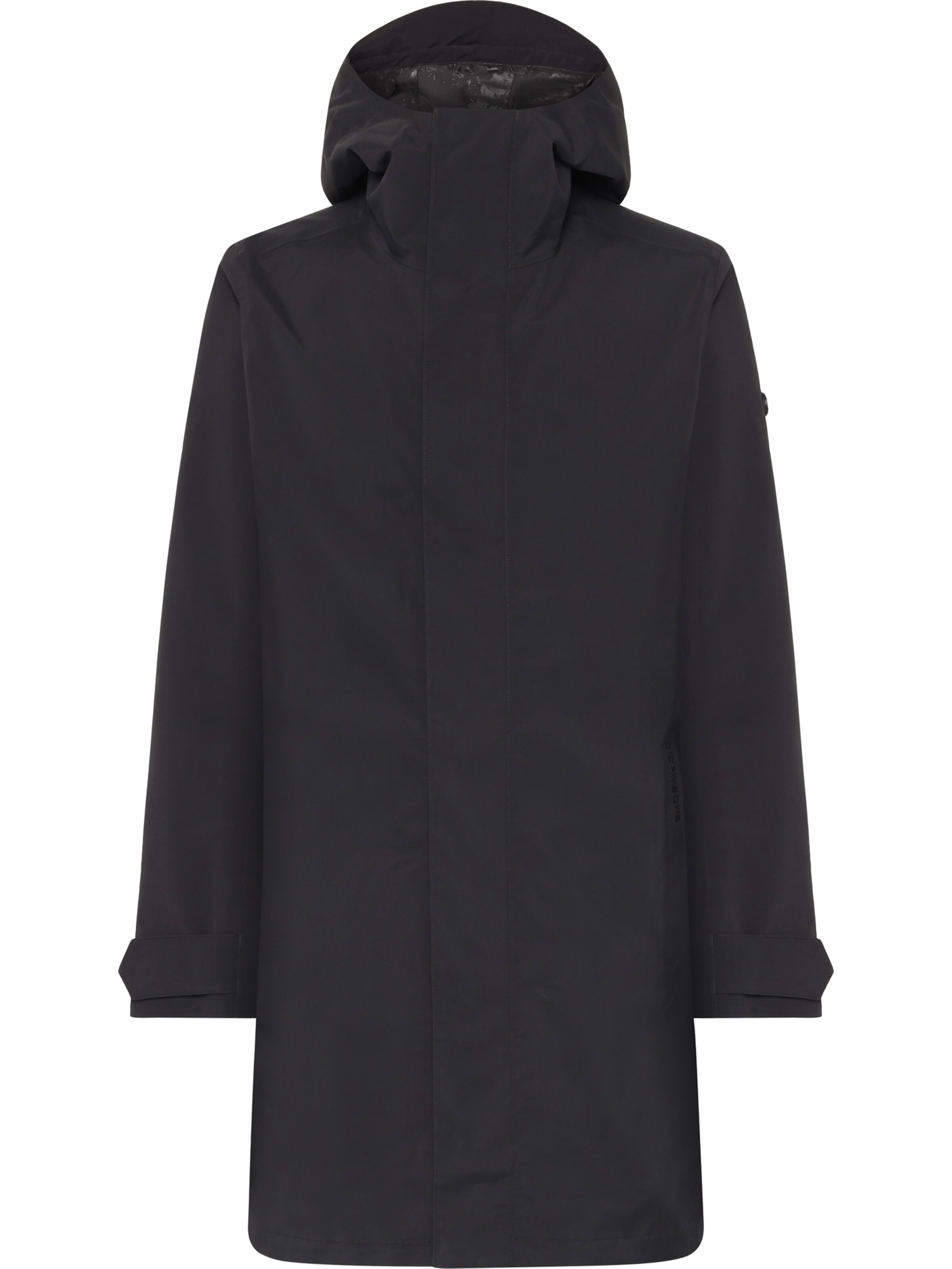 Didriksons Parka  'GEORGE' in Schwarz: Vorderseite