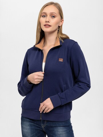 Antioch - Sudadera con cremallera en azul