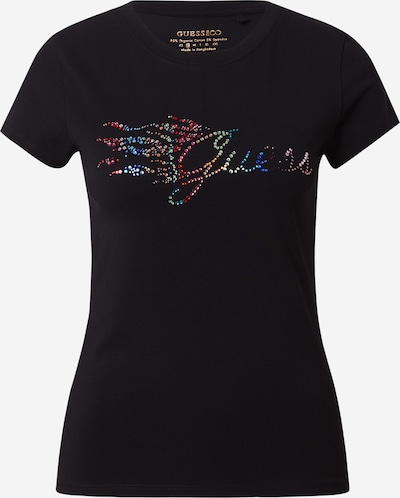 GUESS T-shirt en bleu / marron / vert / noir, Vue avec produit