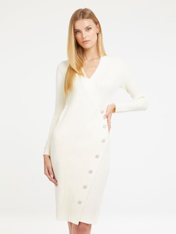 GUESS Knitted dress in White: front