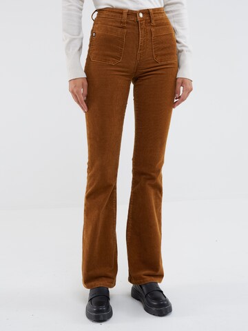BIG STAR Regular Pants 'YASEMIN' in Brown