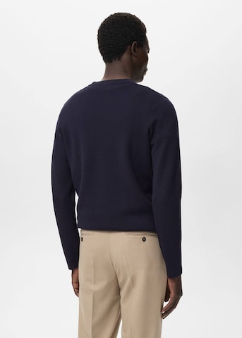 MANGO MAN Sweater 'Luxus' in Blue