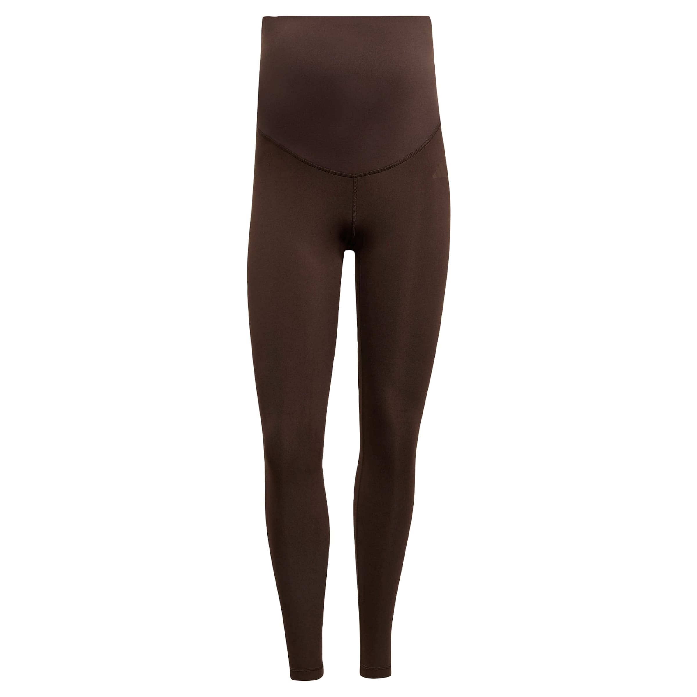 ADIDAS PERFORMANCE - Skinny Pantalón deportivo 'Optime Essentials' en marrón: frente