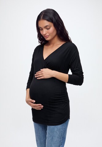 Lindex Maternity Majica 'Lisa' | črna barva