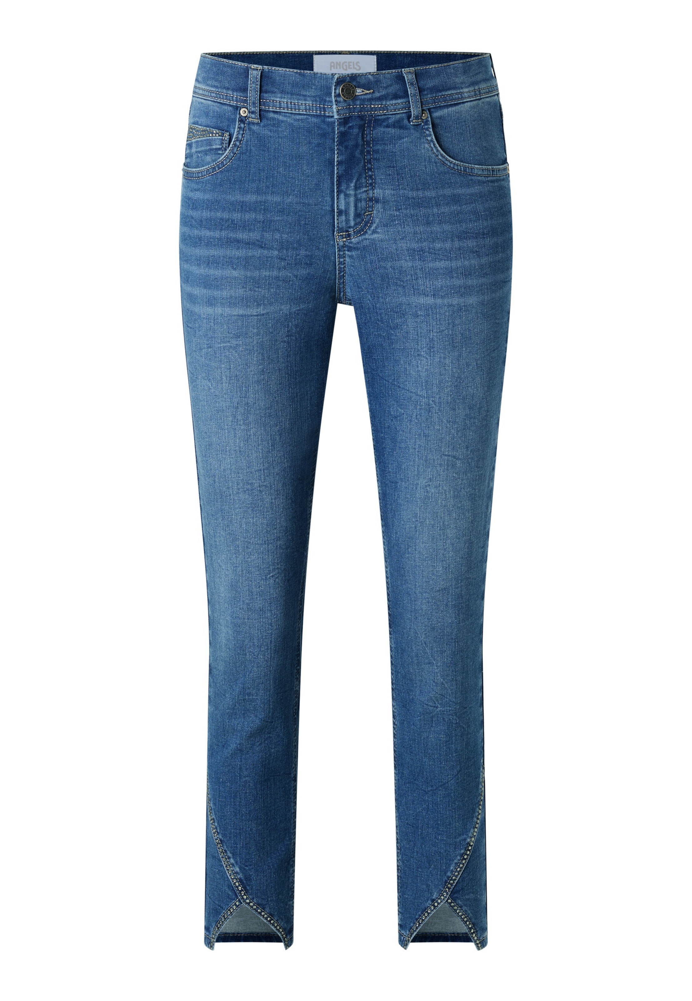 Coupe slim Jean 'Ornella' Angels en bleu : devant