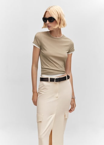 MANGO Rok 'Mirta' in Beige