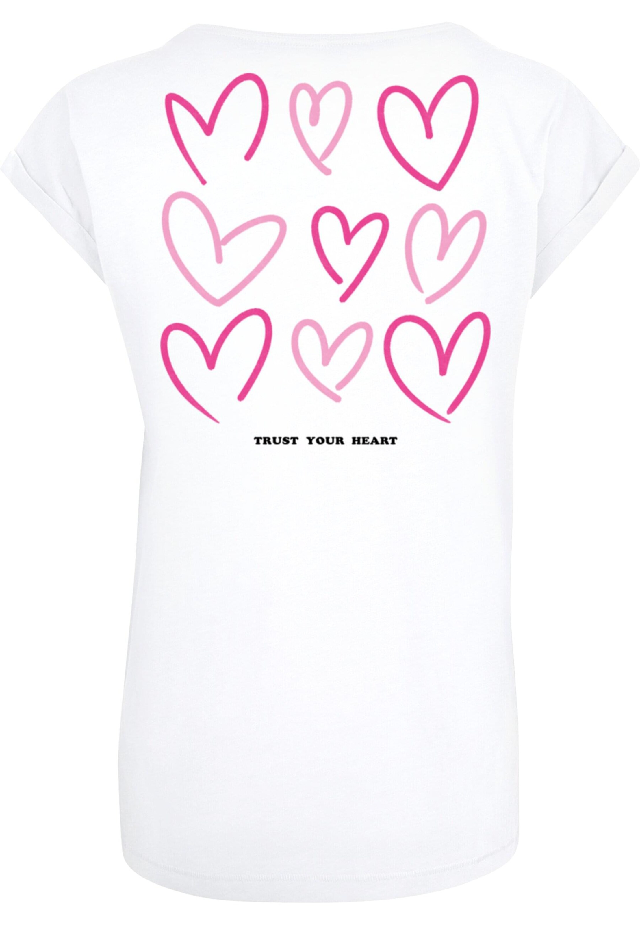 T-shirt 'Always Trust Your Heart' Mister Tee en blanc