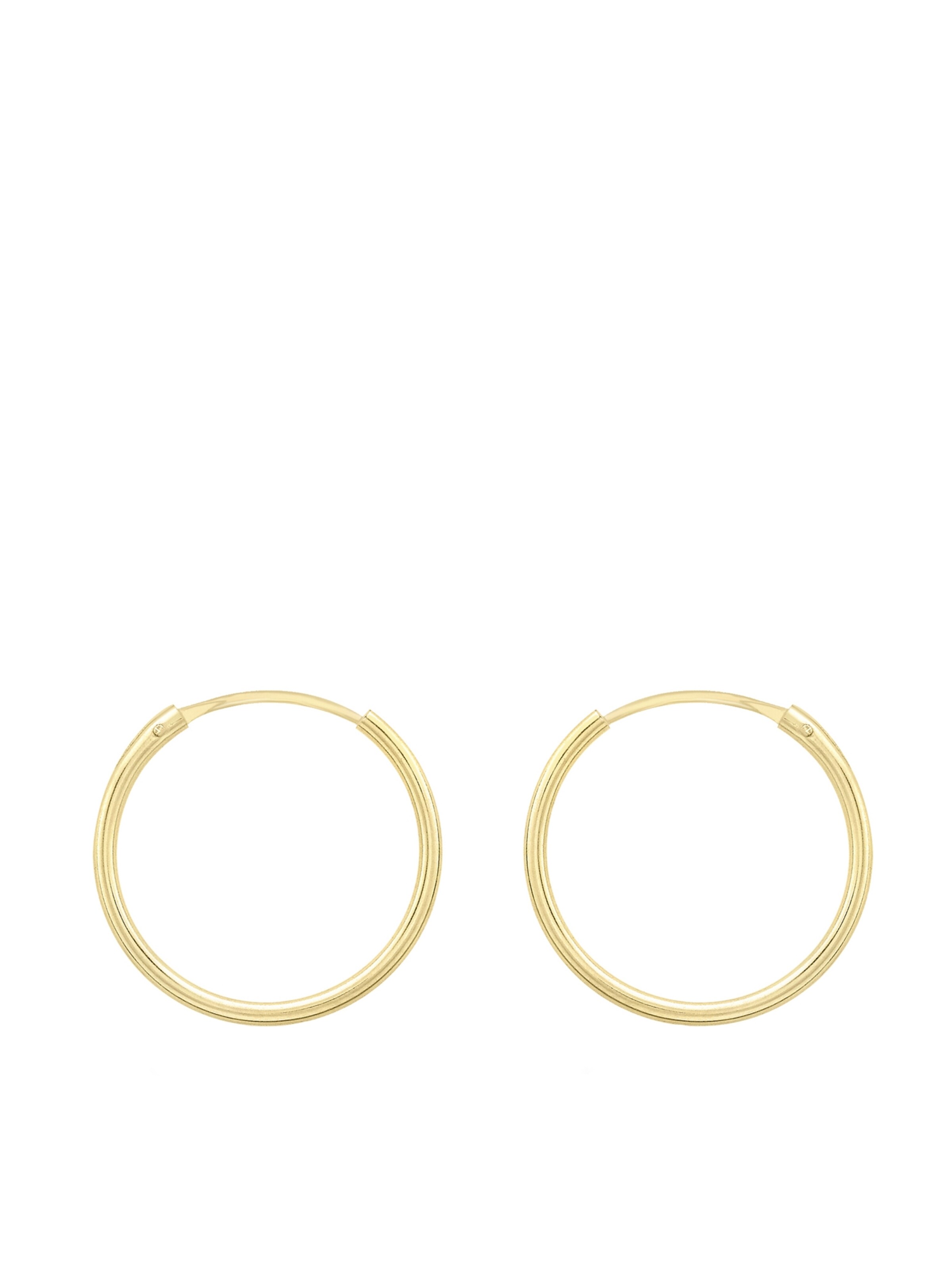 Lucardi Oorbellen 'Klassisch' in Goud: voorkant