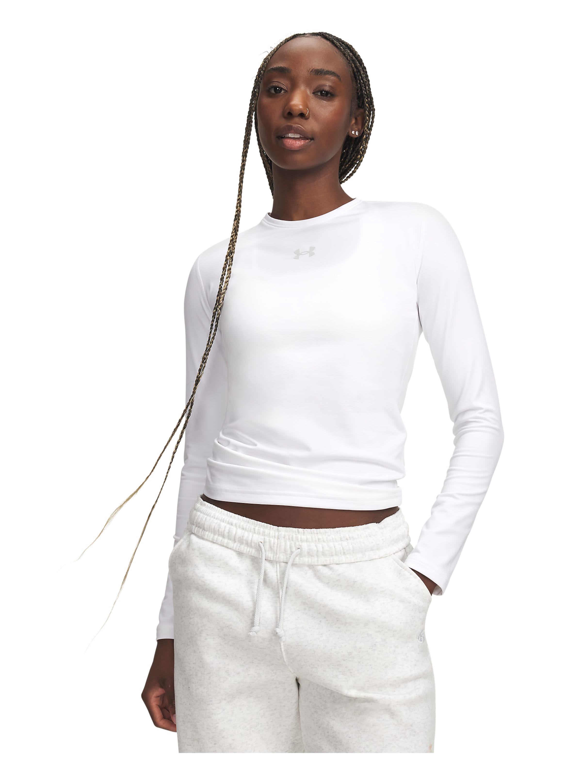 UNDER ARMOUR Performance shirt in White: front