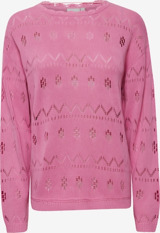 Pull-over 'IHLaluha' ICHI en rose : devant