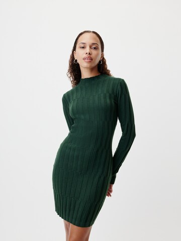 LeGer by Lena Gercke - Vestido de punto en verde: frente
