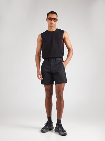 Regular Pantalon chino Abercrombie & Fitch en noir