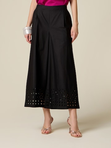 oltre - Ropa ancha Pantalón en negro