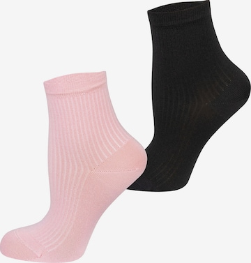 Nur Die Basicsocken ' Premium Soft Modal ' in Pink: Vorderseite